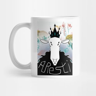 Aresti - sardinian black sheep with crown Mug